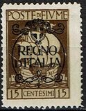 [New Daily Stamps from 1923 Overprinted "REGNO/D'ITALIA", тып BI2]