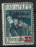 [Fiume Military Post Stamps Surcharged, Typ B]