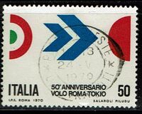 [The 50th Anniversary of the 1st Flight from Rome to Tokyo, type AFK]