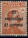 [Italian Stamps Surcharged, type E]