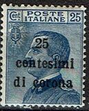 [Italian Stamps Surcharged, type F]