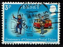[The 100th Anniversary of the Universal Postal Union, タイプ BW]