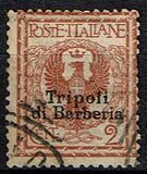 [Italian Postage Stamps Overprinted "Tripoli di Barberia", type A1]