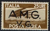 [Airmail - Italian Stamps Overprinted "A.M.G.V.G.", type A30]