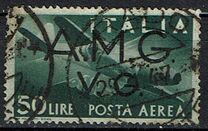 [Airmail - Italian Stamps Overprinted "A.M.G.V.G.", type A31]