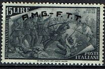 [The 100th Anniversary of the 1848 Uprisings - Italy Postage Stamps Overprinted "A.M.G.- F.T.T.", type E7]