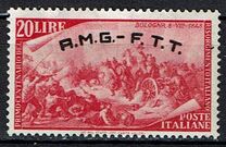 [The 100th Anniversary of the 1848 Uprisings - Italy Postage Stamps Overprinted "A.M.G.- F.T.T.", type E8]