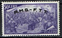 [The 100th Anniversary of the 1848 Uprisings - Italy Postage Stamps Overprinted "A.M.G.- F.T.T.", type E10]