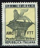 [The 26th Biennial Art Exhibition, Venice - Italy Postage Stamp Overprinted "AMG FTT", type BR]