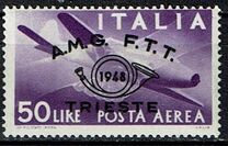 [Airmail - Trieste Philately Congress - Italy Postage Stamps Overprinted "A.M.G. F.T.T. - 1948 - TRIESTE", タイプ G5]