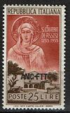 [The 700th Anniversary of the Death of St. Clare of Assisi - Italy Postage Stamp Overprinted "AMG-FTT", نوع CK]