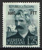 [The 100th Anniversary of the Birth of Alfredo Catalini - Italy Postage Stamp Overprinted "AMG FTT", Tip CX]