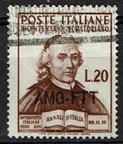 [The 200th Anniversary of the Death of Muratori - Italy Postage Stamp Overprinted "AMG-FTT", סוג AH]