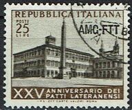 [The 25th Anniversary of the Lateran Pacts - Italy Postage Stamps Overprinted "AMG-FTT", タイプ CR]