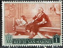 [The 500th Anniversary of the Birth of Christopher Columbus, 1451-1506, type FU]
