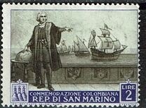 [The 500th Anniversary of the Birth of Christopher Columbus, 1451-1506, type FV]