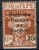 [Fiume Military Post Stamps Surcharged, 类型 D]