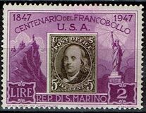 [The 100th Anniversary of the First American Postage Stamp, tyyppi DX]