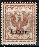 [Italian Postage Stamps Overprinted "Libia", tip A1]