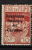 [Fiume Military Post Stamps Surcharged, 类型 C]