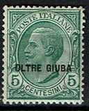 [Italian Stamps Overprinted "OLTRE GIUBA", tyyppi A2]
