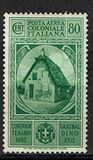 [Airmail - The 50th Anniversary of the Death of Giuseppe Garibaldi - Italian Postage Stamps Overprinted "POSTE COLONIALI/ITALIANE", type M]