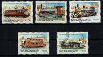 [Airmail - The 100th Anniversary of Nicaraguan Railroads - The 150th Anniversary of German Railroads, type BOU]