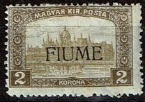 [Overprinted Postage Stamps from Hungary, Tipo M4]
