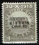 [No. 49-60 Overprinted "Valore globale" in 2 Types. Type I: 1919, Thin Overprint. Type II: 1920, Thick Overprint, тып AN5]