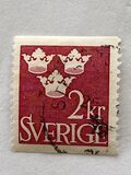 [King Gustaf VI Adolf of Sweden & Tree Crowns - Without Imprint, Typ BM19]