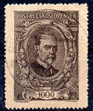 [President Masaryk(1850-1937) - Coloured Paper, tegund AM3]