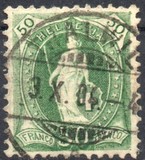 [Definitive 1899-1903 - Standing Helvetia - White Paper, type M9]