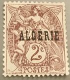 [French Postage Stamps Overprinted in Black, प्रकार B]