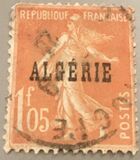 [French Postage Stamps Overprinted in Black, प्रकार B14]