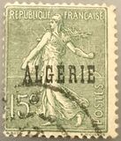 [French Postage Stamps Overprinted in Black, प्रकार B5]