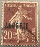 [French Postage Stamps Overprinted in Black, प्रकार B7]