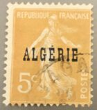 [French Postage Stamps Overprinted in Blue, type C1]
