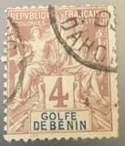 [Allegory Stamps - Inscription "GOLFE DE BENIN", type C2]