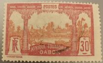 [Libreville - Inscription "AFRIQUE EQUATORIALE GABON", type J3]