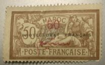 [Inscription: "MAROC" - Surcharged, type I10]