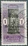 [Sellos coloniales de Dahomey con la sobrecarga: "TOGO Occupation franco-anglaise", tipo C]