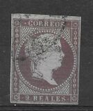 [Queen Isabella II - Greyish White Paper, տեսակ N7]