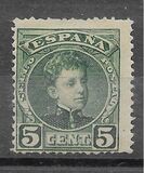 [King Alfonso XIII - Blue Control Numbers on Backside, Typ AT1]