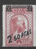 [Black Virgin of Montserrat - Surcharge of 1931 Issue, type IQ]