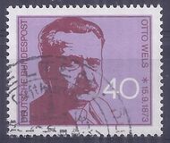 [The 100th Anniversary of the Birth of Otto Wels, Social Democrat, Typ UY]