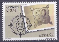 [The 50th Anniversary of FESOFI - Spanish Federation of Philatelic Societies, τύπος GBI]