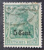 [German Empire Postage Stamps Surcharged, Вид A1]