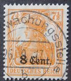 [German Empire Postage Stamps Surcharged, Вид A2]