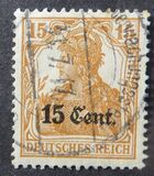 [German Empire Postage Stamps Surcharged, Вид A4]
