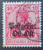 [German Empire Postage Stamps Overprinted "Postgebiet Ob. Ost", 類型 A4]
